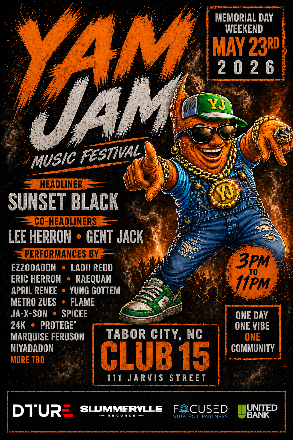 1st Annual Yam Jam - Tabor Cities First Music Festival